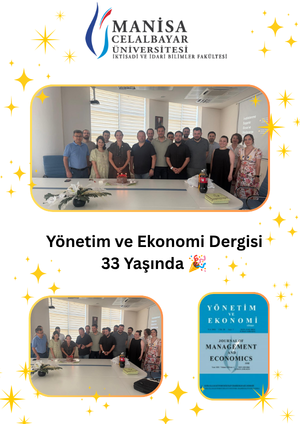 Fakültemiz Yönetim ve Ekonomi Dergisi 33 Yaşında