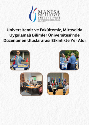 Mittweida Uygulamalı Bilimler Üniversitesi’nde Düzenlenen Uluslararası Etkinlikte Yer Aldı